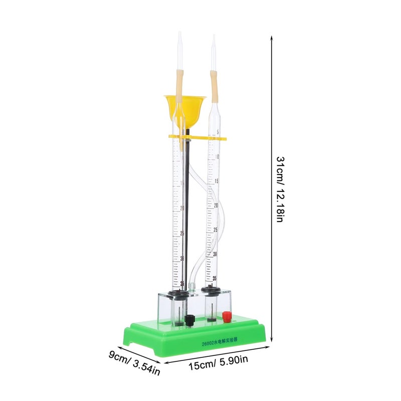 KICHOUSE Water Electrolysis Experiment Device Teaching Kit for Home School and Laboratory Use Demonstrating Oxygen and Hydrogen Production Electrolyzer Apparatus - Image 5
